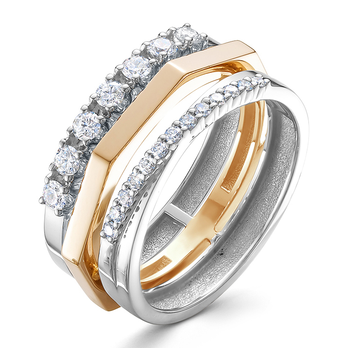 Кольцо, золото, бриллиант, 4157-110